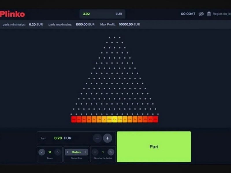 pour jouer à Plinko au Stake Casino